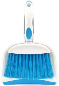 BSMstone Mini Broom and Dustpan Set-Mini Whisk Set for Desk, Housekeeping, Office, Kitchen, Pet Nest, etc.,Daily Cleaning Necessity Plastic Mini Dustpan Set (Blue)