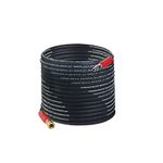 5/16-in Hot Water Wire-Braided Black Hose, 4200 psi, Quick-Connect, 50 ft