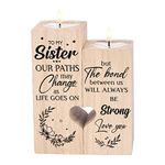 Double-sided printing - To My Sister, Sisters Candle Holder Gift,Personalized Candle Gifts for Women,sister birthday gifts from sister