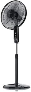 Brandson - Standventilator mit Fernbedienung und Display - Oszillation 80° - 60 Watt - Ventilator Höhe verstellbar - mobiler Lüfter - Kopf um 35Grad neigbar - 3 Geschwindigkeiten - GS