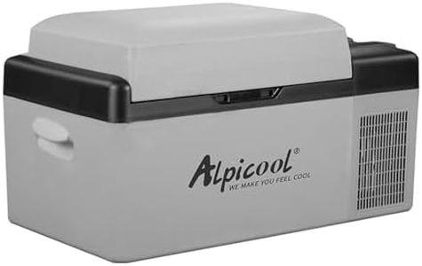 Alpicool EC20 20L Électrique Réfrigérateur Portable Réfrigérateur de Voiture 12/24V Camping congélateur pour Maison,voiture ou camion 20°C à -20°C (Batterie non incluse)