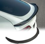 MCARCAR KIT Real Carbon Fiber Trunk Spoiler for Tesla Model Y 2020-2024 Car Spoiler Wing Performance Rear Trunk Lid Tail Car Styling Kits for Model Y