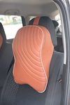 RIPOSEV Dreamer Memory Foam Headrest Neck Rest Cushion - Ergonomic Car Neck Pillow Cervical Support for Neck Pain Relief in Office, Driving (Majestic TAN)