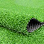 Yazlyn Collection 50MM, 12X14 Feet High Density Artificial Grass Carpet, Realistic Fake Grass Deluxe Turf for Indoor/Outdoor