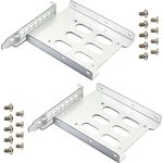 2pcs 2.5" to 3.5" Hard Drive Tray Holder for PCI SSD HDD Metal Mounting Bracket Adapter