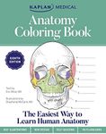 Anatomy Coloring Book with 450+ Realistic Medical Illustrations with Quizzes for Each + 96 Perforated Flashcards of Muscle Origin, Insertion, Action, and Innervation (Kaplan Test Prep)