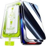 WSKEN for iPhone 16 Pro Max Privacy Screen Protector - [28°Anti Spy][Auto-Dust Removal] Full Coverage 9H Hardness Tempered Glass Easy Installation,Bubble Free,Anti Fingerprint,Anti Scratch,2 Pack