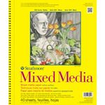 Strathmore STR-362-11 40 Sheet No.90 Mixed Media Pad, 11 by 14"