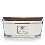 WoodWick Scented Candle with Crackling Wick, White Tea & Jasmine Ellipse Candle, Long Burning Candles: Up to 50 Hours Burn Time, Perfect Gifts for Women