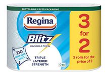 Regina Blitz 12 Rolls Original Kitchen Rolls in Recycled ECO Paper Bag