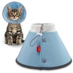 Agape Soft Dog Cone for Chihuahua, Comfy Cat Cone to Stop Licking, Protective Elizabethan Collar for Pup & Kitty, Lightweight E-Collar Alternative After Surgery, Pet Cones for Extra Small Dogs - XS