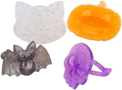 Fun Express Halloween Glitter Ring Asst - 48 Pieces