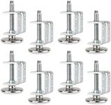 POWERTEC 71151-P2 Adjustable U-Bracket Leg Levelers w/Non-Marring Leveler Pads | 8 Pack