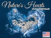 Nature Hearts Natural Photography Calendar 2025 Monthly Wall Calender 12 Month