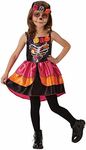 Rubie's Girl's Sugar Skull Day of the Dead Costume, Multicolor, Large