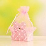 Babies Bloom Baby Shower Favor Candy Bottles, Favor Candy Bags Baby Shower Favors (Set of 12) (Pink Dress Bags)