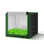 MELONFARM Small Grow Tent for Aerogarden，24”x16”x20” ，Hydroponics Growing System ，Highly Reflective 600D Diamond Mylar Canvas with Ventilation window and Floor Tray for Hydroponic Indoor Plant Growing