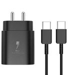 42W Ultra Fast Type-C Charger for LG Ultra Tab Charger Original Adapter Like Mobile Charger | Qualcomm QC 3.0 Quick Charger with 1 Meter Type C USB Data Cable (42W,SH-24,BLK)