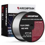 ARCCAPTAIN Flux Core Welding Wire .030, E71T-GS Mig Welding Wire 2-Pound Spool Gasless Mild Carbon Steel Compatible With Lincoln Miller Forney Harbor Welder