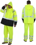 sesafety Hi Vis Rain Jacket, Rain S