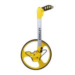 STANLEY 1-77-174 12" 1000 m Measuring Wheel for Professional & Industrial Measuring Operations with Hassle-Free Readings, YELLOW & BLACK