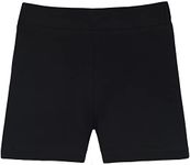 Lilax Girls' Basic Solid Soft Dance Short for Gymnastics or Under Skirts, Black, 12 Years