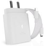 Original 25W Charger Compatible with Samsung S21 FE 5G (White)