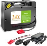 VATOSO 24V Lithium Battery for Electric Wheelchair,Mobility Scooter,12Ah-70Ah,Better Than Lead-Acid Batteries,30A BMS for 100W 250W 300W 500W,Includes 29.4V 2-5A Charger, 20Ah, 30Ah, 40Ah,(24V12AH)