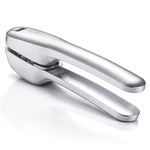 Zyliss Garlic Press Susi 4, Aluminium, No Need to Peel Garlic Crusher for Crushing Garlic/Garlic Bulbs/Ginger, Non-Stick Easy to Clean, Comfortable Grip, Dishwasher Safe