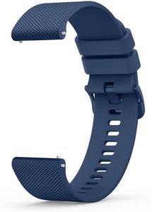 Tobfit Correas Reloj de Silicona Duradera de 20mm 22mm para Hombre y Mujer, Pulseras de Repuesto Universal de Liberación Rápida, Correa Deportiva Impermeable Ajustable ， 22mm Azul Marino