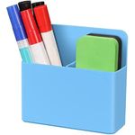 TurtleGrip Magnetic Holder (Blue, Pack of 1) Holder for Whiteboard, Magnet Pencil Cup Storage Organizer for School, Metal Cabinets Office, Home, Fridge, and Lockers.