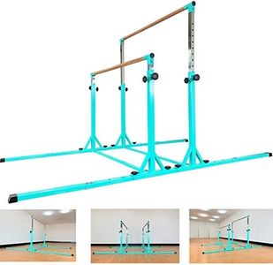 MARFULA Gymnastics Double Horizontal Bars 3Play Parallel Bars Uneven Bars Gymnastics Training Kip Bar with 304 Stainless Steel Regulating Arms & Fiberglass Rail for Indoor Outdoor Home Club Use