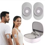 Companio Mini Pulse Wireless TENS & EMS for Pain Relief, Rechargeable with 6 Modes & 16 Intensity Levels Physiotherapy Massager for Muscle & Nerve Stimulation | Portable Device with Charging Case for Back, Neck, Shoulder, Legs, Hips and Knee Pain (Device)
