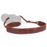 MegaGear MG1515 Sierra Series Genuine Leather Shoulder Neck Strap - Brown