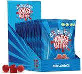 Honest Bites Sugar-Free Gummy Candy, Red Licorice Flavor - Low Calorie, Keto Friendly, Low Sugar Snack for Diabetics, Zero Carb - 10 Pack