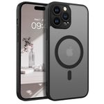 BENTOBEN Magnetic for iPhone 14 Pro Case, [Compatible with MagSafe] [Full Camera Protection] Translucent Matte 14 Pro Phone Case Shockproof Slim Protective Case for iPhone 14 Pro 6.1'', Black