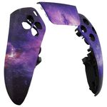 eXtremeRate Left Right Front Housing Shell with Touchpad Compatible with ps5 Edge Controller, Nebula Galaxy DIY Replacement Faceplate Shell Custom Touch Pad Cover Compatible with ps5 Edge Controller