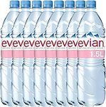 Evian 1.5L Water Bottle Pack of 8