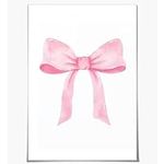 CoOpo Blush Pink Bow Print, Preppy 