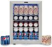 Whynter BR-091WS, 90 Can Capacity 2.1 cu. ft. Stainless Steel Beverage Refrigerator and cooler, Mini Fridge with Glass Door with lock