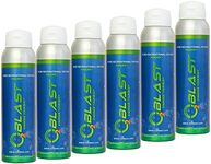 O2 Blast - Pure Oxygen Supplement, Quick Recovery for Exercise and Focus, Sanitary flip top Cap (4 Liter Oxygen Canisters - 6 Pack - Natural)