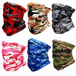 Golopatop Neck Gaiter Snood Ice Silk Outdoor Multifunctional Headwear Elastic Tube Scarf Magic Headband Breathable UV Resistance Bandana Face Mask for Men Women Cycling Hiking Fishing
