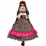 Forum Novelties Women's Day of Dead Spanish Lady Costume, Multi, Standard