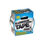 Silver Aluminium Tape 48mm X 10 Metres Many Uses! Temporary Exhaust pipe repairs Backing material in car panel repairs Seals joints of heating and ventilation ducts.