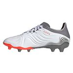 adidas Copa Sense.1 FG Junior Football Boots Soccer Cleats (UK 5.5 US 6 EU 38 2/3, White red Grey FY6159)