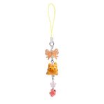 Gracayfr Cute Lazy Cat Phone Charm Bow Flower Fish Butterfly Beaded Aesthetic Keychain Charm Phone Charm Accessories, Ceramic Acrylic, No Gemstone