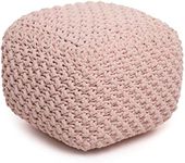 BIRDROCK HOME Square Pouf Footstool