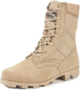 WIDEWAY Tactical Military Boots for Men and Women 8 Inches Desert Combat Army Jungle Boots Outdoor Hiking Boots