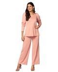 Leriya Fashion Ethnic Co Ord Set | Co Ord Set for Women | Night Dress for Women | Night Wear for Women | Payjama Set for Women | Women Two-Piece Outfits | Coord Sets (XX-Large, Pink)