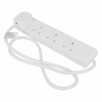 STATUS Multi Plug Extension | 4 Socket Extension Cable | 1m Extension Lead | 4WS1M20